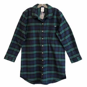 New Vineyard Vines Blackwatch Plaid Sleep Shirt L